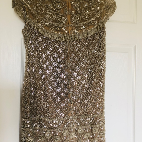 Glamorous vintage intricately beaded top, custom made in England 1970s - Picture 2 of 8